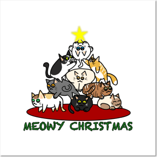 Meowy Christmas 2 (Small Print) Posters and Art